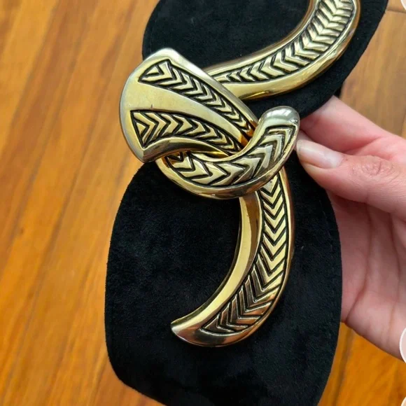 Vintage Leather waist belt. - Picture 3 of 3